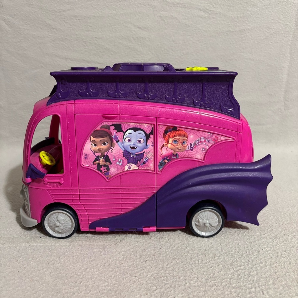 Disney Vampirina Pink and Purple Rock and Jam Touring Kids Toy Van Bus RV